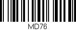 Código de barras (EAN, GTIN, SKU, ISBN): 'MD76'