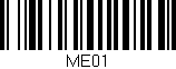 Código de barras (EAN, GTIN, SKU, ISBN): 'ME01'