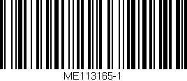 Código de barras (EAN, GTIN, SKU, ISBN): 'ME113165-1'