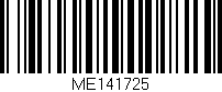 Código de barras (EAN, GTIN, SKU, ISBN): 'ME141725'