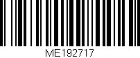 Código de barras (EAN, GTIN, SKU, ISBN): 'ME192717'