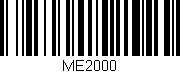 Código de barras (EAN, GTIN, SKU, ISBN): 'ME2000'