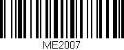 Código de barras (EAN, GTIN, SKU, ISBN): 'ME2007'