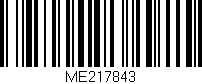 Código de barras (EAN, GTIN, SKU, ISBN): 'ME217843'