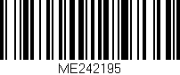 Código de barras (EAN, GTIN, SKU, ISBN): 'ME242195'