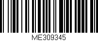 Código de barras (EAN, GTIN, SKU, ISBN): 'ME309345'