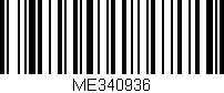 Código de barras (EAN, GTIN, SKU, ISBN): 'ME340936'