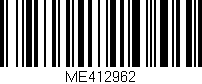 Código de barras (EAN, GTIN, SKU, ISBN): 'ME412962'
