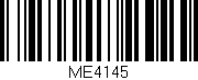 Código de barras (EAN, GTIN, SKU, ISBN): 'ME4145'