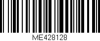 Código de barras (EAN, GTIN, SKU, ISBN): 'ME428128'