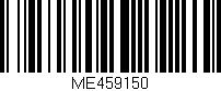 Código de barras (EAN, GTIN, SKU, ISBN): 'ME459150'
