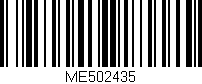 Código de barras (EAN, GTIN, SKU, ISBN): 'ME502435'