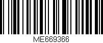 Código de barras (EAN, GTIN, SKU, ISBN): 'ME669366'