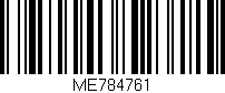Código de barras (EAN, GTIN, SKU, ISBN): 'ME784761'