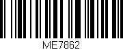 Código de barras (EAN, GTIN, SKU, ISBN): 'ME7862'