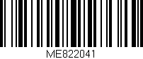 Código de barras (EAN, GTIN, SKU, ISBN): 'ME822041'