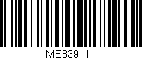 Código de barras (EAN, GTIN, SKU, ISBN): 'ME839111'
