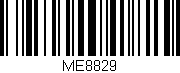 Código de barras (EAN, GTIN, SKU, ISBN): 'ME8829'