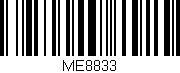 Código de barras (EAN, GTIN, SKU, ISBN): 'ME8833'