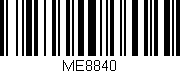 Código de barras (EAN, GTIN, SKU, ISBN): 'ME8840'