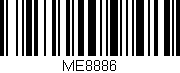 Código de barras (EAN, GTIN, SKU, ISBN): 'ME8886'