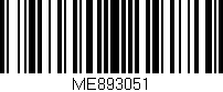 Código de barras (EAN, GTIN, SKU, ISBN): 'ME893051'