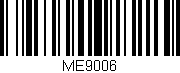 Código de barras (EAN, GTIN, SKU, ISBN): 'ME9006'