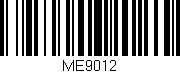 Código de barras (EAN, GTIN, SKU, ISBN): 'ME9012'