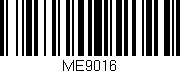 Código de barras (EAN, GTIN, SKU, ISBN): 'ME9016'
