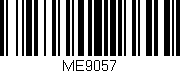 Código de barras (EAN, GTIN, SKU, ISBN): 'ME9057'