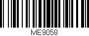 Código de barras (EAN, GTIN, SKU, ISBN): 'ME9058'