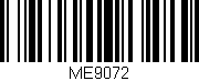 Código de barras (EAN, GTIN, SKU, ISBN): 'ME9072'