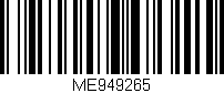 Código de barras (EAN, GTIN, SKU, ISBN): 'ME949265'