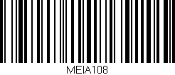 Código de barras (EAN, GTIN, SKU, ISBN): 'MEIA108'