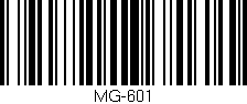 Código de barras (EAN, GTIN, SKU, ISBN): 'MG-601'