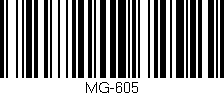 Código de barras (EAN, GTIN, SKU, ISBN): 'MG-605'