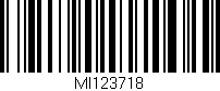 Código de barras (EAN, GTIN, SKU, ISBN): 'MI123718'