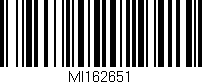Código de barras (EAN, GTIN, SKU, ISBN): 'MI162651'