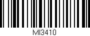 Código de barras (EAN, GTIN, SKU, ISBN): 'MI3410'