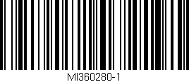 Código de barras (EAN, GTIN, SKU, ISBN): 'MI360280-1'
