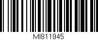 Código de barras (EAN, GTIN, SKU, ISBN): 'MI811945'