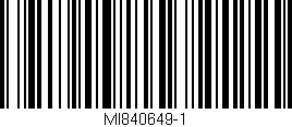 Código de barras (EAN, GTIN, SKU, ISBN): 'MI840649-1'