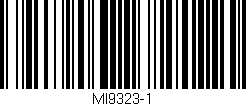 Código de barras (EAN, GTIN, SKU, ISBN): 'MI9323-1'