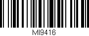 Código de barras (EAN, GTIN, SKU, ISBN): 'MI9416'