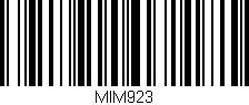 Código de barras (EAN, GTIN, SKU, ISBN): 'MIM923'