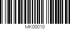 Código de barras (EAN, GTIN, SKU, ISBN): 'MK00010'