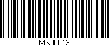 Código de barras (EAN, GTIN, SKU, ISBN): 'MK00013'