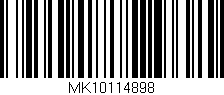 Código de barras (EAN, GTIN, SKU, ISBN): 'MK10114898'