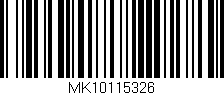 Código de barras (EAN, GTIN, SKU, ISBN): 'MK10115326'