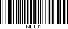 Código de barras (EAN, GTIN, SKU, ISBN): 'ML-001'